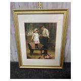 vintage reproduction print of 'The Thorn' by James