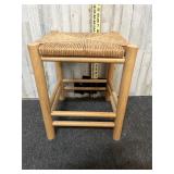 light-toned wooden stool