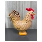 Plastic rooster statue