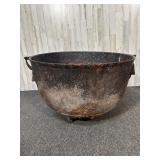 vintage cast iron cauldron