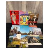 Vintage paper dolls & travel books lot