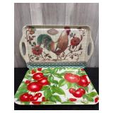Plastic serving trays lot