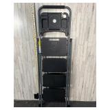 black 4-step folding ladder