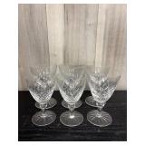 Waterford Crystal Donegal claret wine glasses