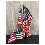 Lot of American flags