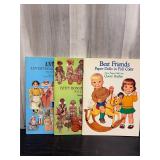 Vintage paper dolls books lot