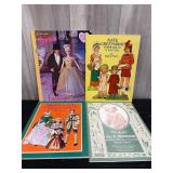 Vintage paper dolls book lot
