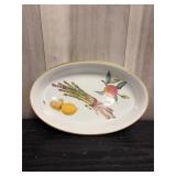 Royal Worcester Evesham Gold Asparagus Oval Baker