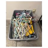 Hangers large bin lot