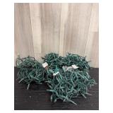 Four sets of small clear holiday lights