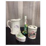 Floral & frog desktop lot
