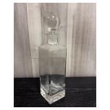 Lead Crystal stoppered glass decanter