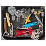 Bottle opener/ wine opener & cork stopper lot