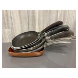 Assorted frying pans lot