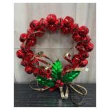 Red jingle bell wreath