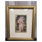 Framed 'The First Whisper of Love' print by Willia