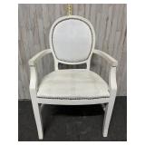 classic French Louis XVI-style accent armchair