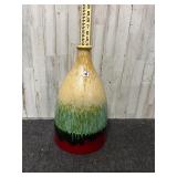 colorful ceramic drip-glaze bottle vase made in Po