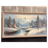 Winter Forest oil painting