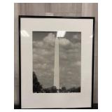Framed vintage photograph of the Washington Monume