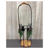 Wrought Iron Wine Bottle Holder
