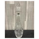Vintage Violetta hand-cut lead crystal decanter