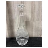 Vintage crystal clear glass decanter