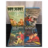 Vintage Hardy Boys & Boy Scout handbook