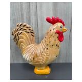 Plastic rooster statue