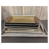 Assorted large cooking pans lot
