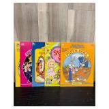 Golden oversize vintage paper dolls book lot