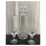 Vintage Crystal Glass Wine decanter & cordial glas
