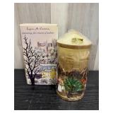 Emperor Art Creations carved & painted pillar cand