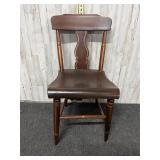 Vintage wooden side chair