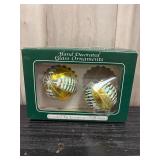 European handpainted glass ornaments