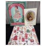 Vintage paper dolls & wrapping paper lot