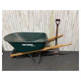 Wheel barrel and shovel