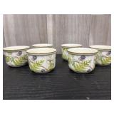 6 vintage Villeroy & Boch porcelain ramekins