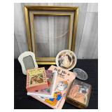 Small books & frames lot