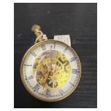 Bombay Company skeleton desk/pocket clock, typical