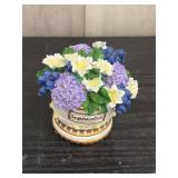 'September' floral music box