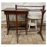 Piano Stool, Table, and rack