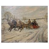 Russian Troika Scene