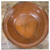 Massive Redware Bowl