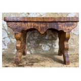 Burl Footstool