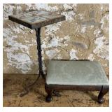 Footstool and Stand
