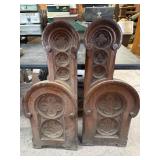 Pair of Church Pew Ends