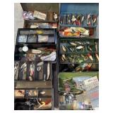 Packed Vintage Tackle Boxes