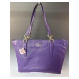 Coach Purple Tote