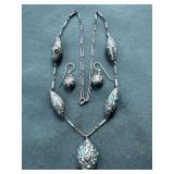 Vintage Silver and Turquoise Set
